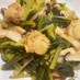 小松菜とホタテの炒め物
