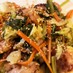 小松菜と鶏もものガリマヨ炒め