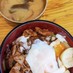 適当 豚コマ丼 ソース味