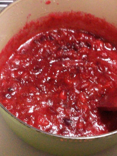 クランベリーの詰め物のレシピ