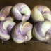 もっちり♫紫芋のしましまベーグル
