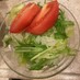 レタスと水菜のやみつきサラダ