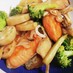 秋鮭と舞茸の甘辛炒め
