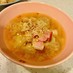 キャベツベーコンの味噌スープ
