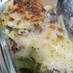 キャベツと挽き肉のサラダマカロニグラタン