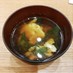 大根菜のかき玉味噌汁