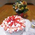 苺のショートケーキのデコレーション