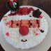 サンタのクリスマスケーキ デコレーション