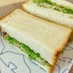 わさび菜と和風ツナマヨのサンドイッチ