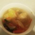 鶏ミンチ団子とキャベツの優し気スープ春雨