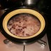 土鍋で炊く「小豆がゆ」