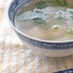 中国人が作る香菜豆腐スープ