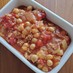 ひき肉とひよこ豆のトマト缶煮