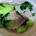 青梗菜と豚こま炒め