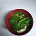 小松菜とベーコンのスープ
