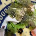 レタスと豆腐の焼き海苔たっぷりサラダ