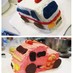 お誕生日　乗り物立体ケーキ　救急車