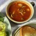 牡蠣とキノコのトマトスープ