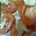 トマトとバジル、マスカルポーネのサラダ