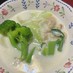 中華は簡単！！　青梗菜と帆立のクリーム煮
