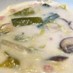 白菜と長ねぎの濃厚豆乳スープ
