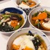 小松菜とじゃこ天の落とし卵煮