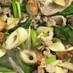 小松菜と豚肉とエリンギの炒め物