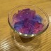 プルプル仕立ての紫陽花ゼリー