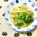 小松菜、油揚げ、エノキ、ねぎのお味噌汁