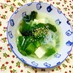 チンゲン菜 豆腐とシラタキの中華スープ