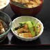 栃尾揚げと小松菜の醤油炒め