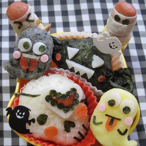 キャラ弁 チェック柄ドクロ レシピ 作り方 By れのっち クックパッド 簡単おいしいみんなのレシピが351万品