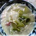 冬瓜と白菜の豆乳スープ