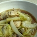 鶏肉と白菜のすき焼き風煮物
