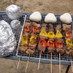 カルビの串焼き（アウトドア料理）
