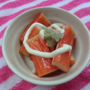 カニカマサラダ わさびマヨ味 レシピ 作り方 By Nanacoちゃん クックパッド 簡単おいしいみんなのレシピが353万品