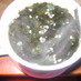 レタスと海苔のスープ
