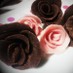 簡単デコ♡バレンタインにチョコでバラの花
