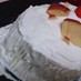 ロールケーキ生地で切り株クリスマスケーキ