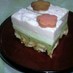 ひなまつりに☆ひし餅風レアチーズケーキ