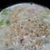 牛乳×カップ麺＝シチューラーメン♪