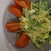 水菜と卵だけの簡単サラダ