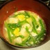 にらたま豆腐のふわとろスープ