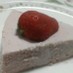 苺でさわやかレアチーズケーキ