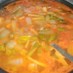 ロールキャベツみたいなトマト野菜スープ