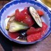 夏☆レンジ茄子のトマトドレッシングサラダ