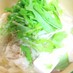 くずし豆腐と水菜のとろみ塩チャルメラ