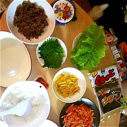 韓国風焼き肉手巻き寿司♪楽しい美味しい♪ by さえちん7 【クックパッド】 簡単おいしいみんなのレシピが357万品