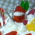 クリスマスケーキに!!苺サンタクロース