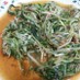サンマの蒲焼と水菜の簡単炒め